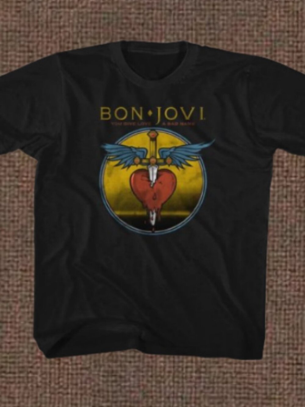 Bon Jovi Bad Name Black Children's T-Shirt